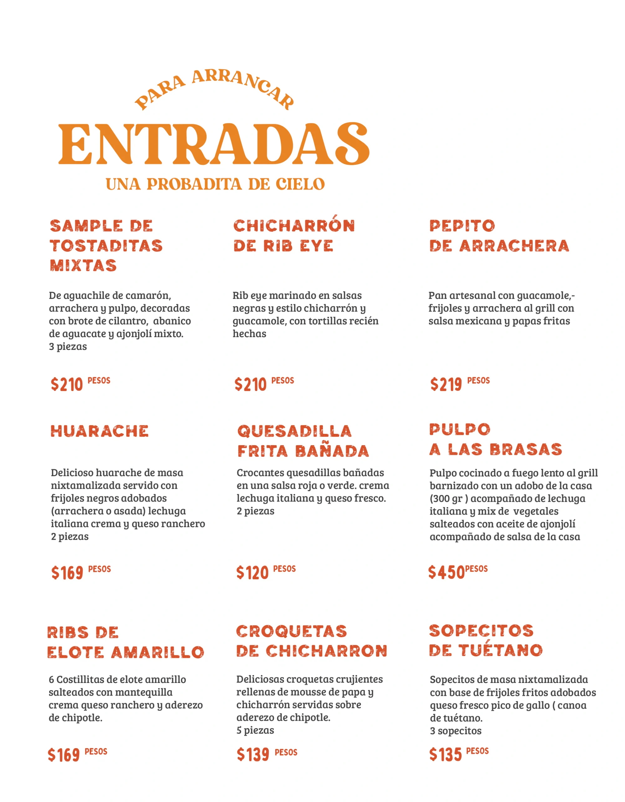 Menú de Sin Yolanda Guadalajara, lámina 12 de 15
